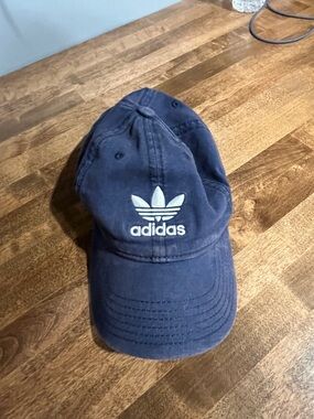 adidas Navy Blue Trefoil Logo Cap